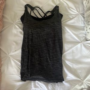 Size 2 grey Lululemon tank with built in bra